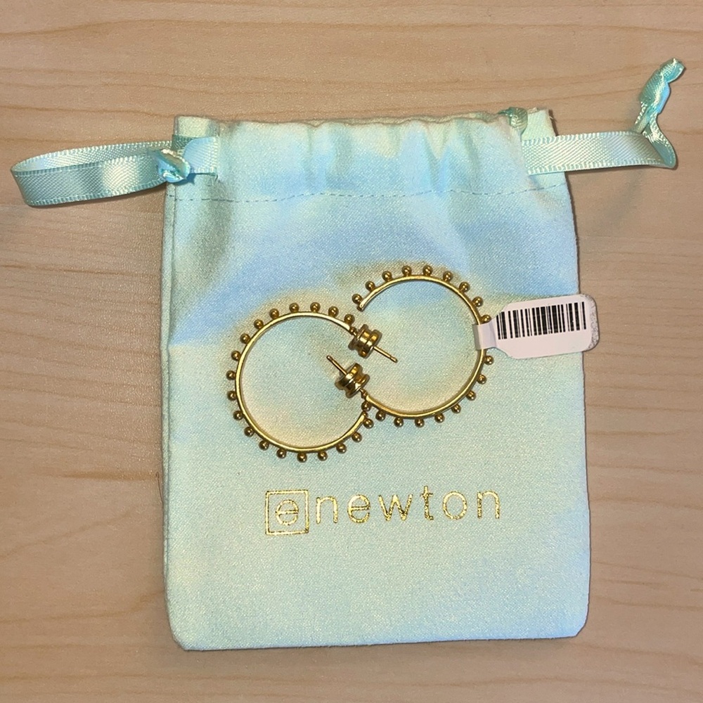 Brand new Julie Vis 1.25” hoops. Never worn